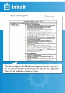 Vorlage Stellenbeschreibung Qualitätsmanagementbeauftragter